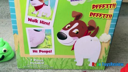 POOPING DOG CacaMax GIANT Play doh POOP Surprise toys Disney Cars Ryan ToysReview
