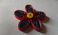 Quilling Made Easy # How to Make Quilling Teary loops flower by Comb -Paper comb quilling_9