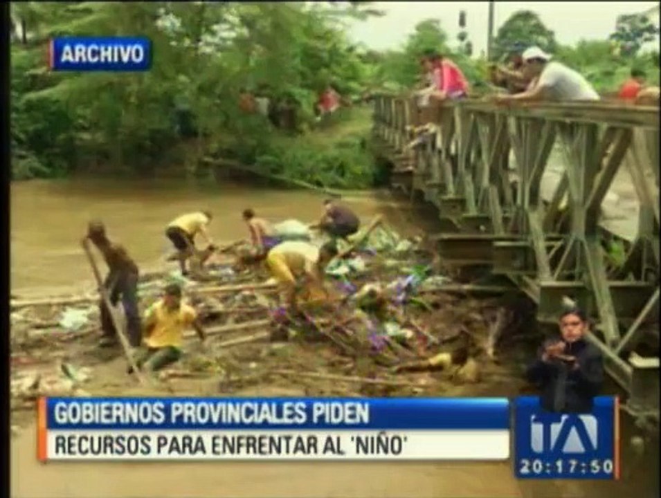 Gobiernos provinciales piden recursos para enfrentar El Niño