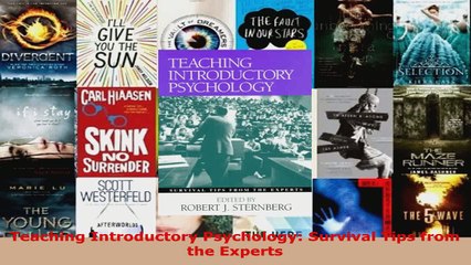 Download  Teaching Introductory Psychology Survival Tips from the Experts EBooks Online