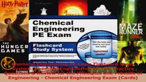 Read  Chemical Engineering PE Exam Flashcard Study System Chemical Engineering PE Test Practice Ebook Free