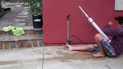 Неудачный выстрел из водяной базуки