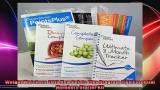 Weight Watchers 2010 New Points Plus Program Plan Essential Members Starter Kit