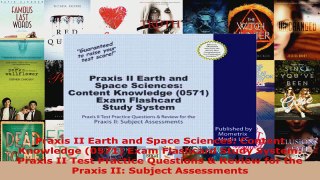 Download  Praxis II Earth and Space Sciences Content Knowledge 0571 Exam Flashcard Study System EBooks Online