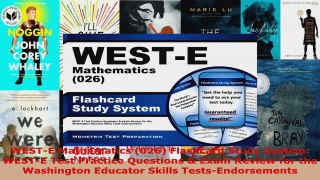 Read  WESTE Mathematics 026 Flashcard Study System WESTE Test Practice Questions  Exam Ebook Free