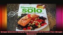 Weight Watchers Simply Solo Cookbook 2013 Points Plus Weight Watchers