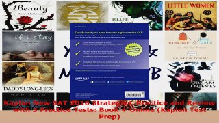 Read  Kaplan New SAT 2016 Strategies Practice and Review with 3 Practice Tests Book  Online Ebook Free