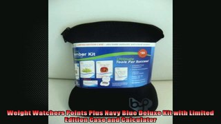 Weight Watchers Points Plus Navy Blue Deluxe Kit with Limited Edition Case and Calculator