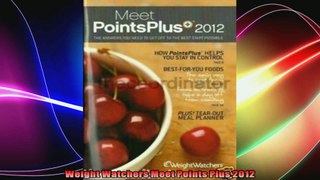 Weight Watchers Meet Points Plus 2012