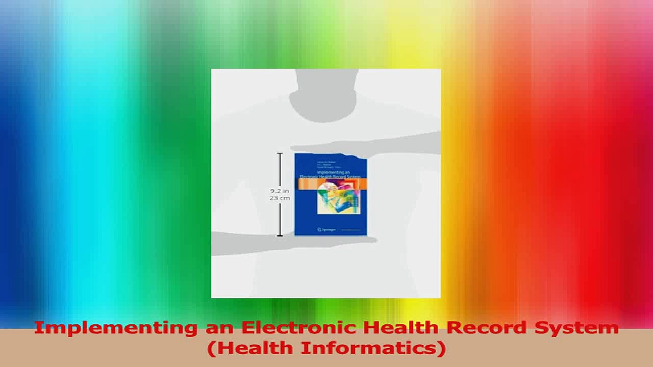 Implementing an Electronic Health Record System Health Informatics PDF