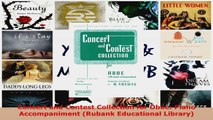 Read  Concert and Contest Collection for Oboe Piano Accompaniment Rubank Educational Library Ebook Free