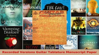 Download  Recorded Versions Guitar Tablature Manuscript Paper PDF Free