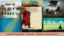 Read  Gianni Schicchi  Puccini  Opera Vocal Score EBooks Online