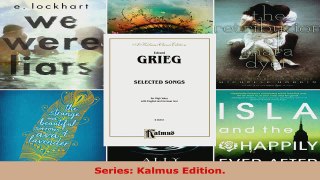 Download  Selected Songs for High Voice  36 Songs German English Language Edition Kalmus EBooks Online
