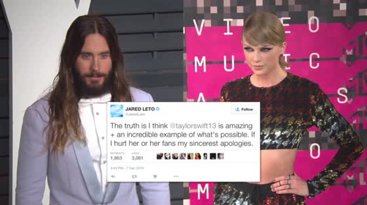 Jared Leto présente ses excuses pour ses mots contre Taylor Swift