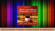 PDF Download  Heat and Mass Transfer Fundamentals  Applications Read Full Ebook