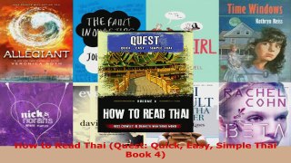 Read  How to Read Thai Quest Quick Easy Simple Thai Book 4 PDF Free