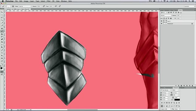 Amanda German Digital Painting Tutorial - Adobe Photoshop CS6 - Beginners Techniques - Narrated