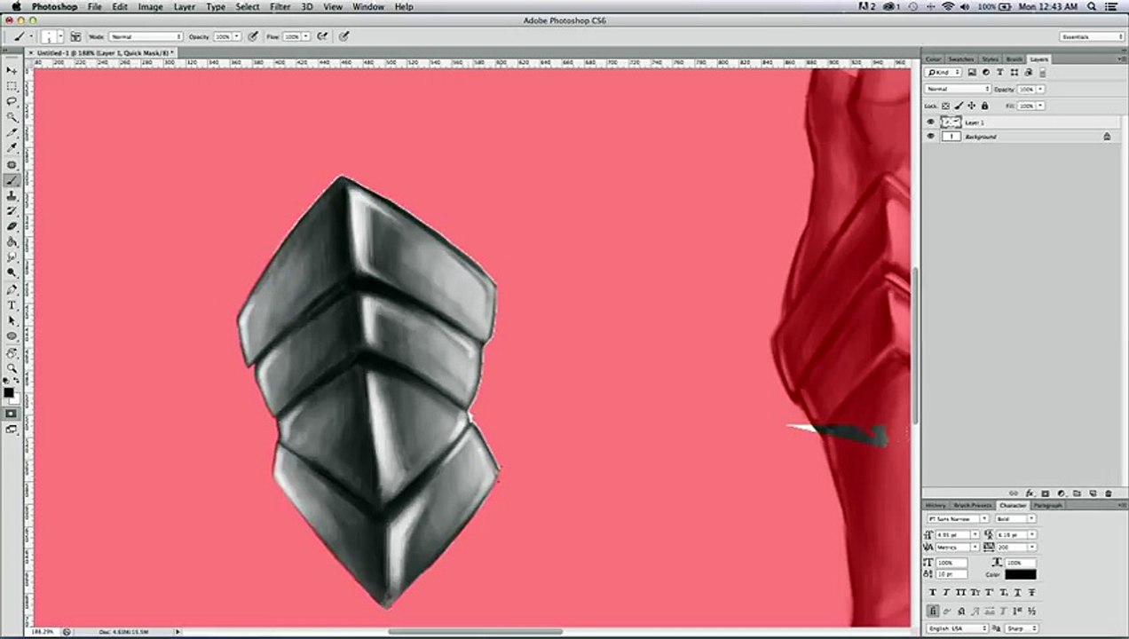 Amanda German Digital Painting Tutorial - Adobe Photoshop CS6 - Beginners Techniques - Narrated