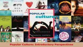 Download  Popular Culture Introductory Perspectives PDF Free
