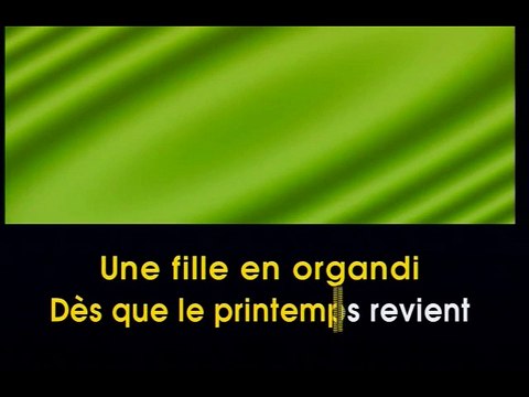 KARAOKE HUGUES AUFRAY - Dès que le printemps revient