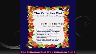 The Criterion Diet The Criterion Diet