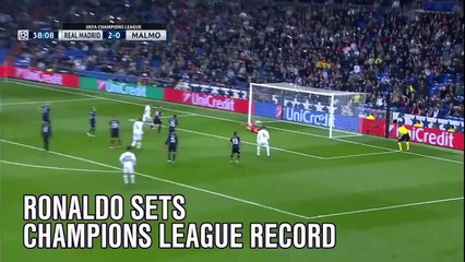 Ronaldo sets Champions League record
