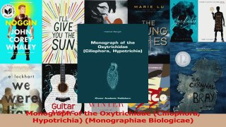 PDF Download  Monograph of the Oxytrichidae Ciliophora Hypotrichia Monographiae Biologicae Download Online