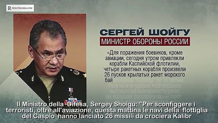 Cosa sono i missili Kalir usati dalla Russia nella guerra all'Isis
