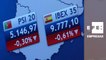 La Bolsa española inicia la sesión en rojo y alcanza los 9.777 puntos