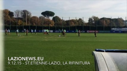 9.12.15 - La rifinitura biancoceleste prima di Saint-Etienne-Lazio