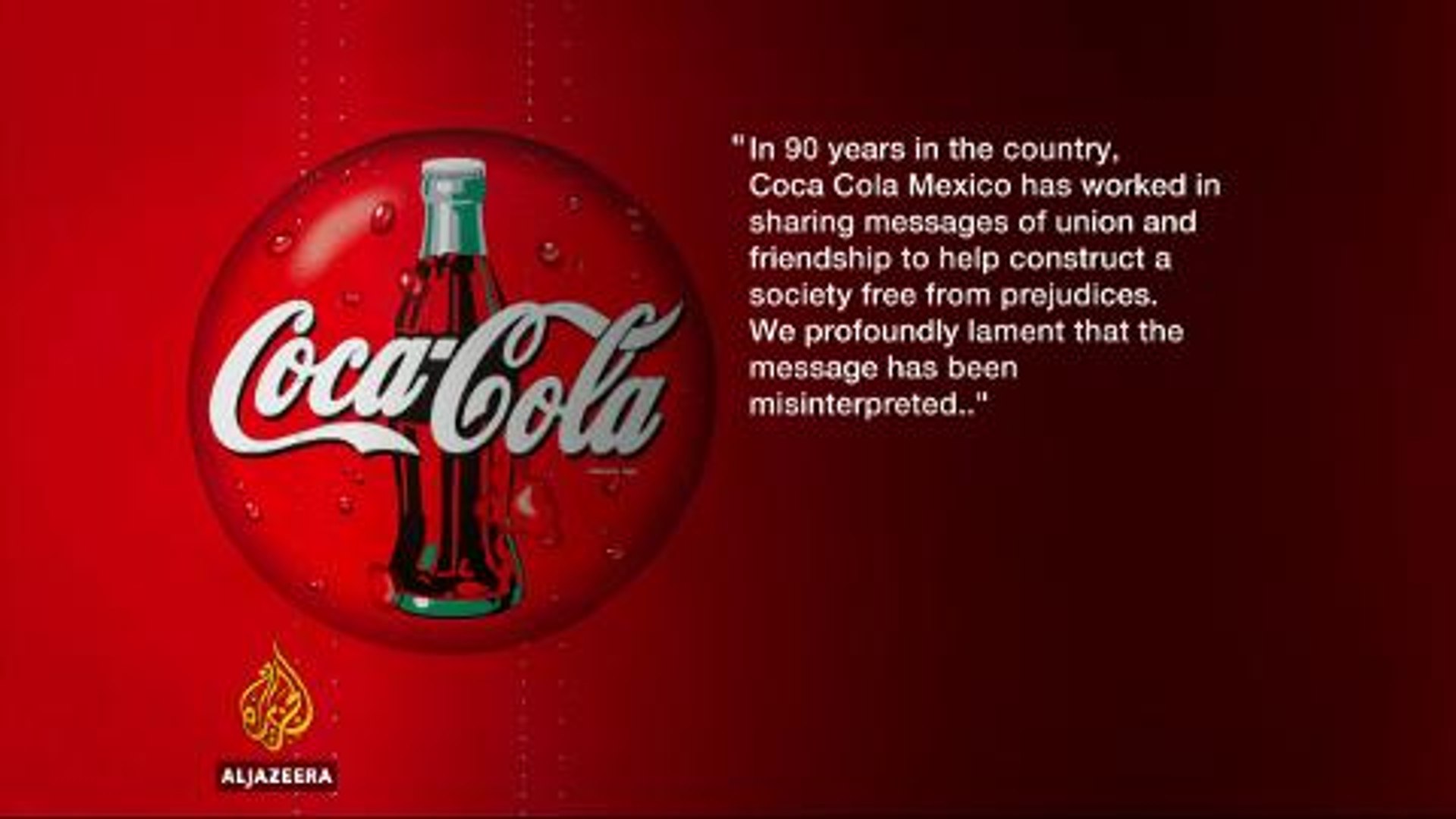 Coca Cola ad stirs anger in Mexico, image size:1920x1080