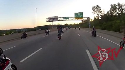 Motor bike accident while wheeling
