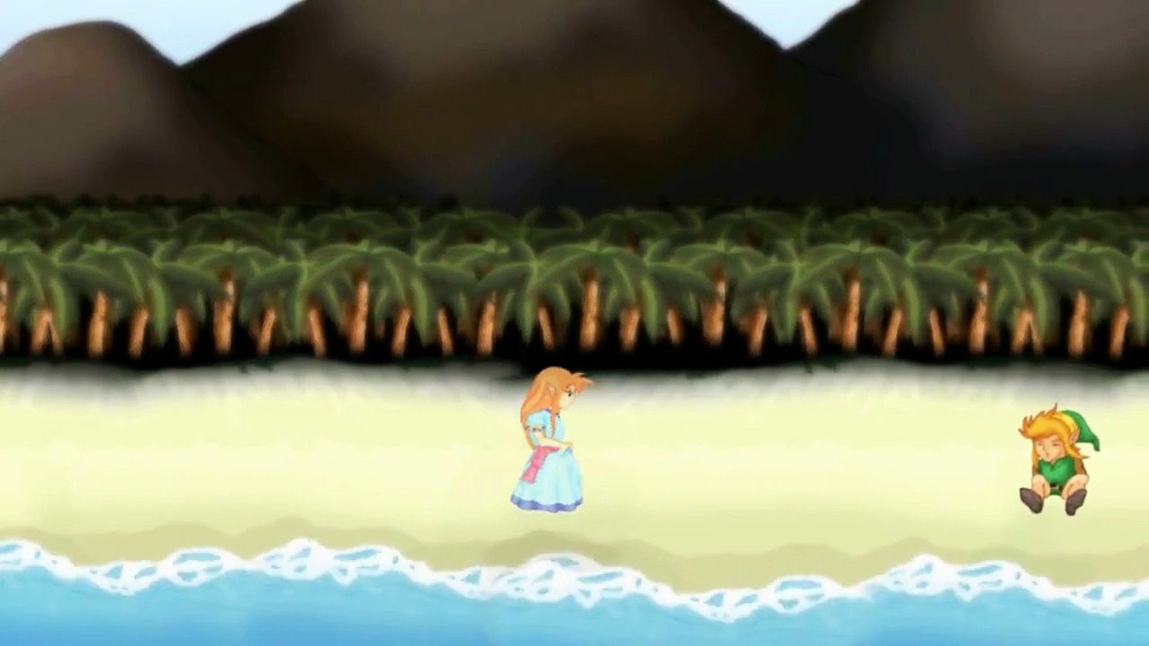 The Legend of Zelda - Link's Awakening DX - Intro Hand Drawn