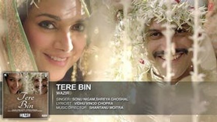'TERE BIN' Full AUDIO song  Wazir  Farhan Akhtar, Aditi Rao Hydari  Sonu Nigam, Shreya Ghoshal