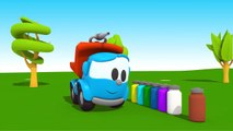 Leo Junior und die Farbkanone: Der Abschleppwagen braucht etwas Farbe! | Toller 3D Cartoon
