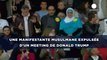 Une manifestante musulmane expulsée d'un meeting de   Donald Trump
