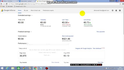 How to Check Your current page RPM on your Adsense account