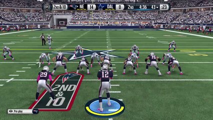 TD Gronkowski vs Dallas Madden NFL 16