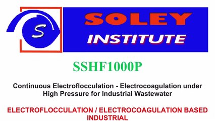 ELECTROFLOCCULATION / ELECTROCOAGULATION BASED WATER TREATMENT SYSTEM