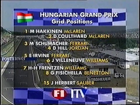 1998 Hungarian Grand Prix ITV F1 Special