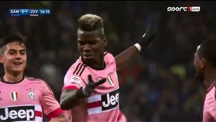 Goal HD Paul Pogba 0-1 Sampdoria v. Juventus (Serie A) 10.01.2016 HD