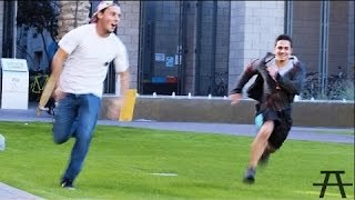 Playing Tag in College Prank! - Pranks 2016