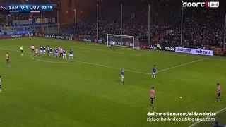Paulo Dybala FREE-KİCK GOLL HD - Sampdoria v. Juventus 10.01.2016