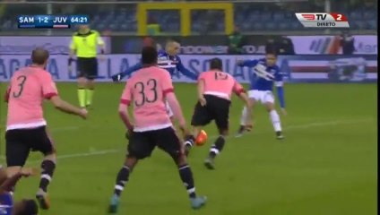 Antonio Cassano Goal  - Sampdoria 1-2 Juventus - 10-01-2016