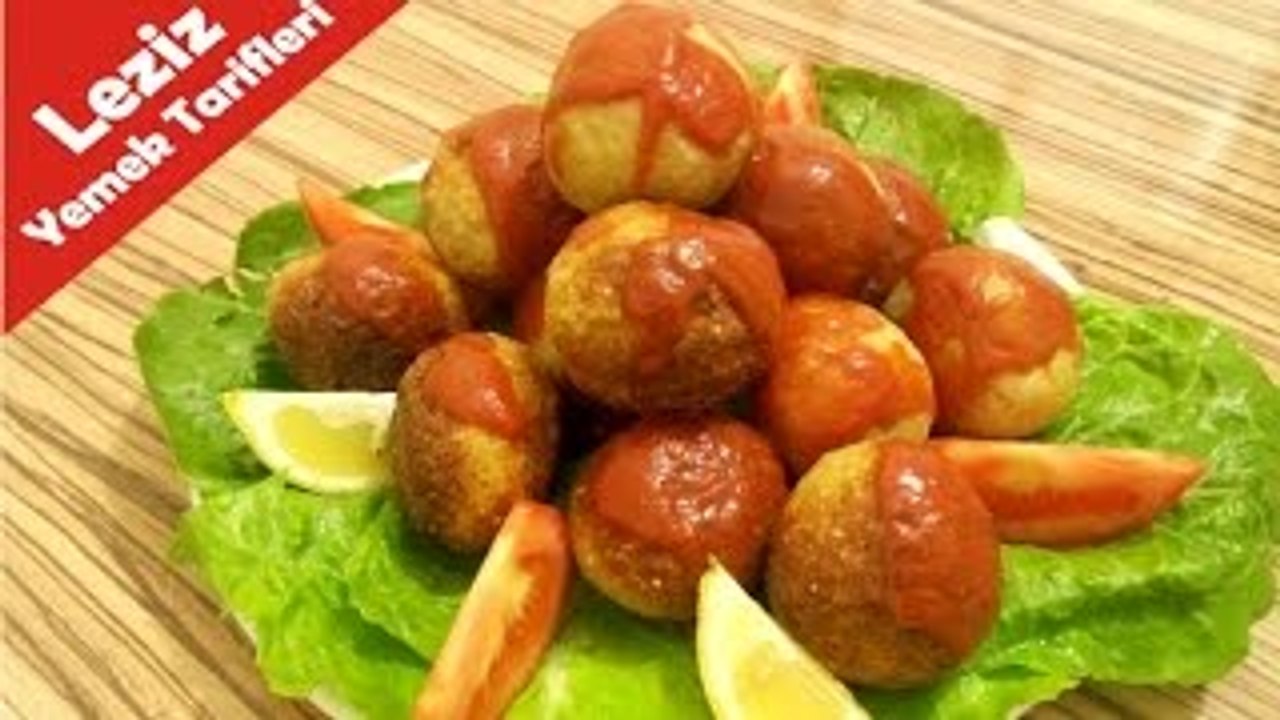 Soslu Ev Yapımı İçli Köfte Nasıl Yapılır How To Make Stuffed Meatballs )