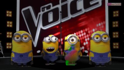 Minions sings "Banana Song" in "La Voz MMD" | Halftime Show (eng sub)