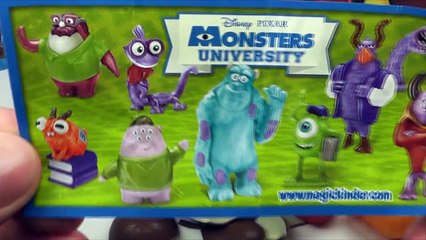Monsters University Kinder Surprise Eggs