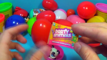 30 Surprise Eggs!!! Disney CARS MARVEL Spider Man SpongeBob HELLO KITTY Angry Birds Pony FURBY!