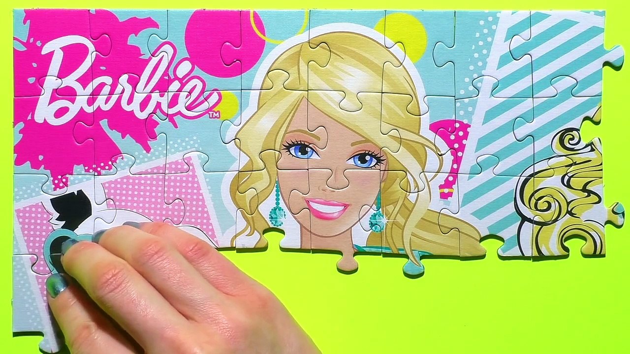 Puzzle Games BARBIE Kids Toys Rompecabezas De Play Learn Puzzles quebra-cabeça Yapboz пазл